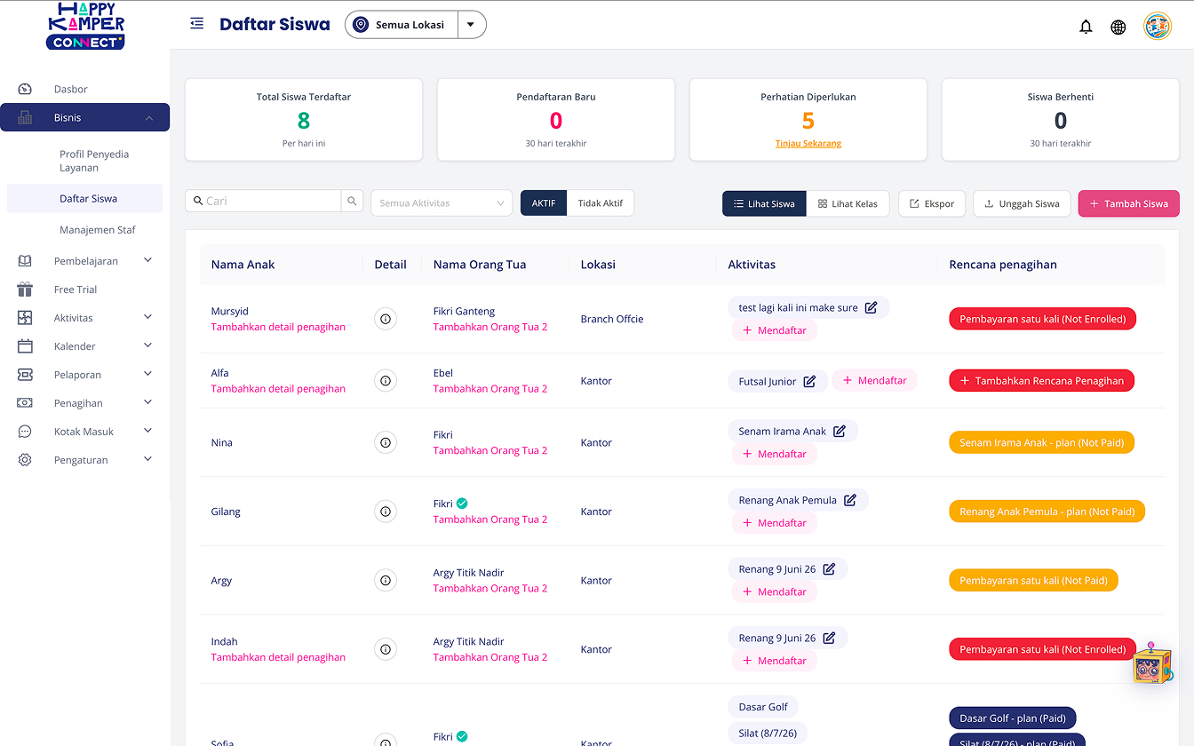 Provider Screen